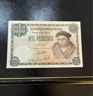Billete 1000 Pesetas 1946 Luis Vives S/C-