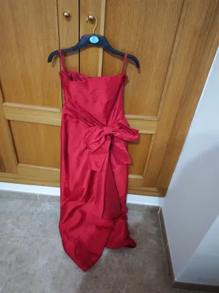 Vestido rojo palabra de honor