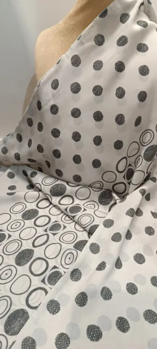 Pañuelo tipo bufanda Viriato estampado círculos