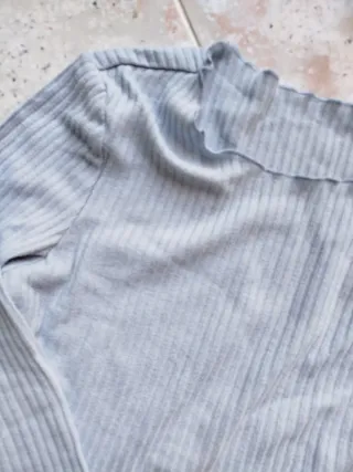 Maglietta maniche lunghe azzurra donna L