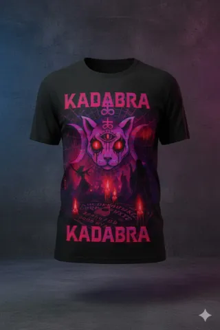 Camiseta KADABRA Gato Ojo Místico Ouija