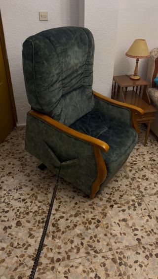 Sillón reclinable eléctrico vintage