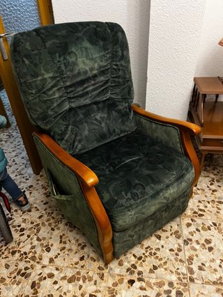 Sillón reclinable eléctrico vintage