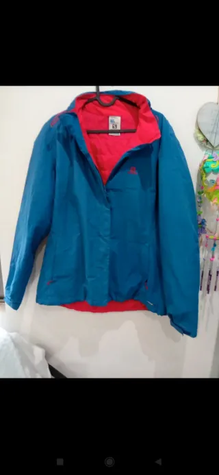 Cazadora Salomon Hombre Azul/Roja