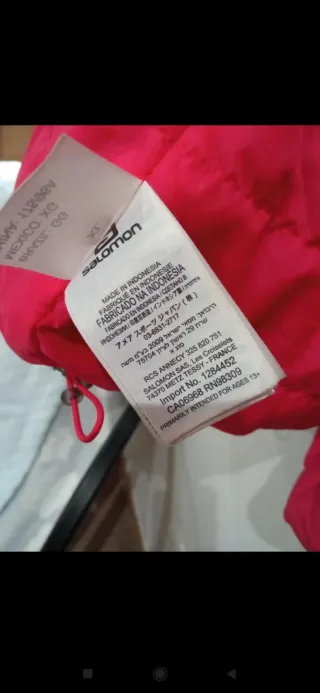 Cazadora Salomon Hombre Azul/Roja