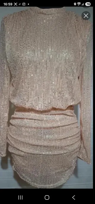 Vestido Shein lentejuelas XS