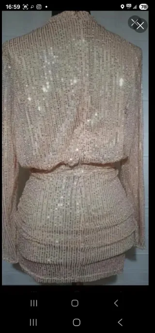 Vestido Shein lentejuelas XS