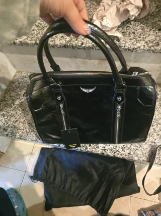 Bolso Zadig & Voltaire Negro Piel Charol
