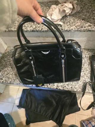 Bolso Zadig & Voltaire Negro Piel Charol