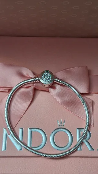 Pulsera Pandora Talla 18cm Plata