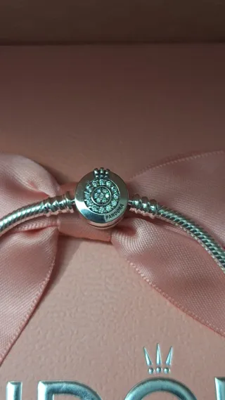 Pulsera Pandora Talla 18cm Plata