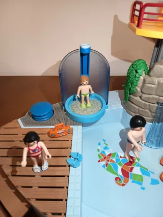 Playmobil Piscina y Tobogán