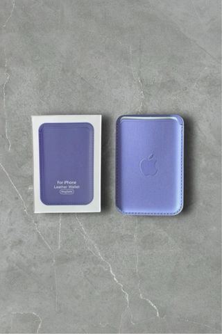 Portafoglio Pelle iPhone Lilla MagSafe Apple