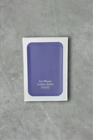 Portafoglio Pelle iPhone Lilla MagSafe Apple