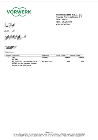 Thermomix TM7 sin estrenar