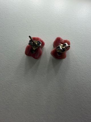 Pendientes Oso Tous Rosa y Plata