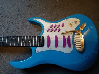 Guitarra Eléctrica Juguete Sonidos Azul