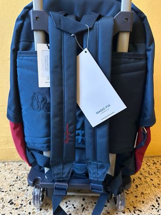 Mochila Pepe Jeans Roja y Azul