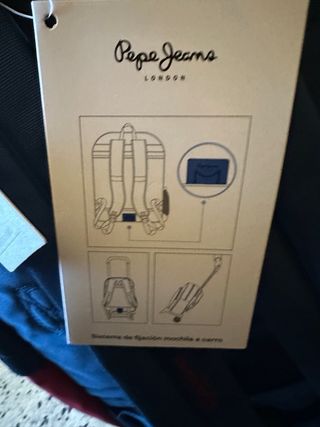 Mochila Pepe Jeans Roja y Azul