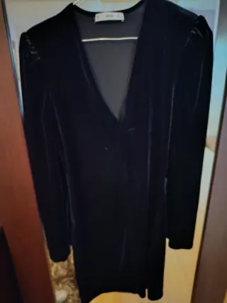 Vestido fiesta terciopelo Mango talla S