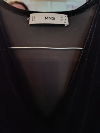 Vestido fiesta terciopelo Mango talla S