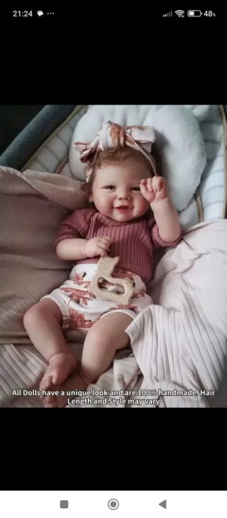 Muñeca Reborn 45cm. Con señales muy real.