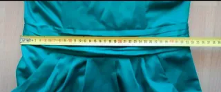 Vestido fiesta palabra d honor H&M verde M y fular