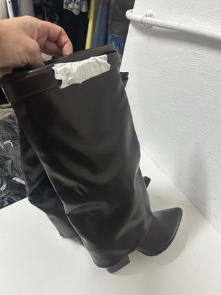 Stivali donna marrone zip tg 39 nuovi