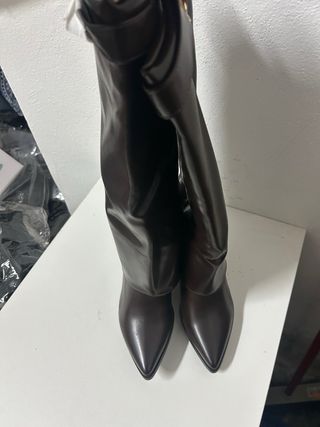 Stivali donna marrone zip tg 39 nuovi