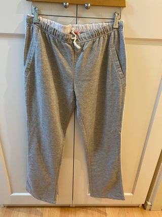 Pantalón chándal algodón gris