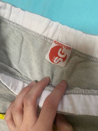 Pantalón chándal algodón gris