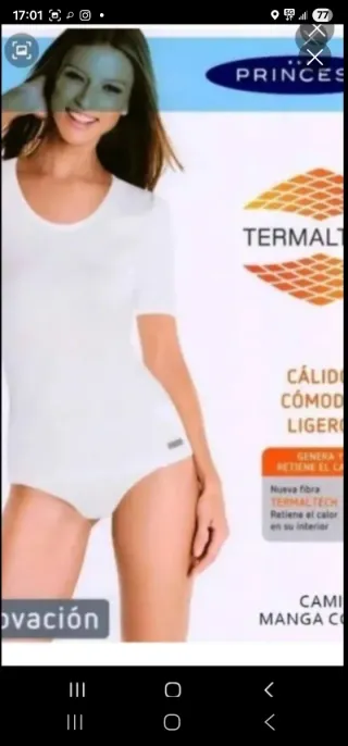 Pack 3 Camisetas Térmicas T.M Princesa