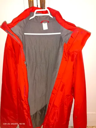 Chaqueta Quechua Hombre Roja Talla XL