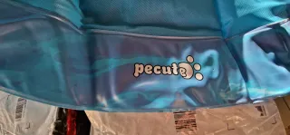 Piscina para perros azul