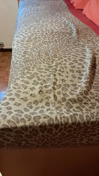 Pashmina maculata beige e marrone