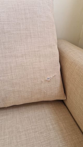 Divano letto Ikea Friheten beige con cassetto