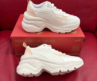 Scarpe Puma Cilia Beige/Bianco Taglie 38 e 40