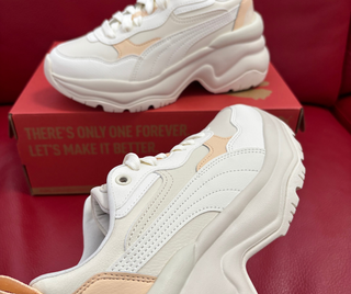 Scarpe Puma Cilia Beige/Bianco Taglie 38 e 40