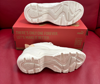 Scarpe Puma Cilia Beige/Bianco Taglie 38 e 40