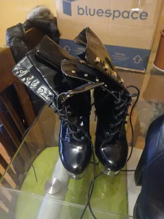 Botas de plataforma negras