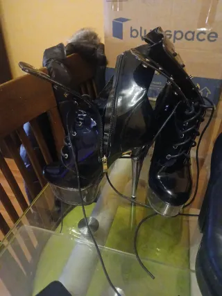 Botas de plataforma negras