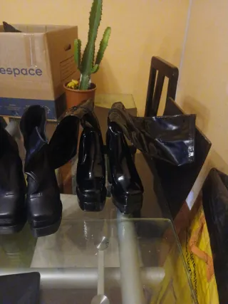 Botas de plataforma negras