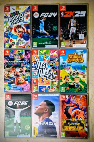 Nintendo Switch Azul/Rojo + Accesorios