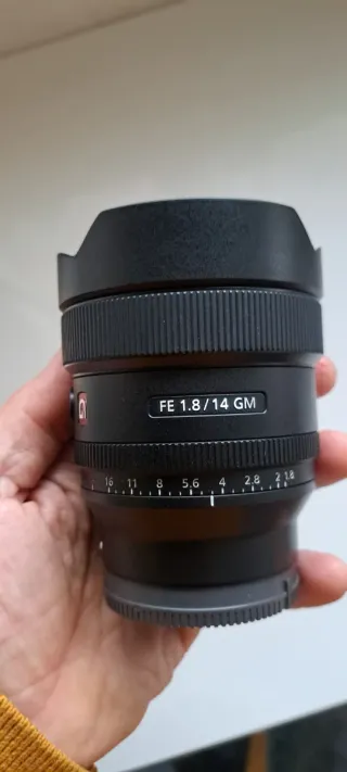 Sony FE 14mm f/1.8 GM Objetivo