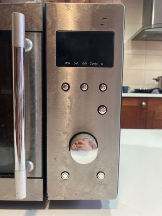 Microondas funcionando