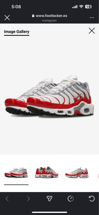 Nike Air Max Tuned 1 Rojo Blanco