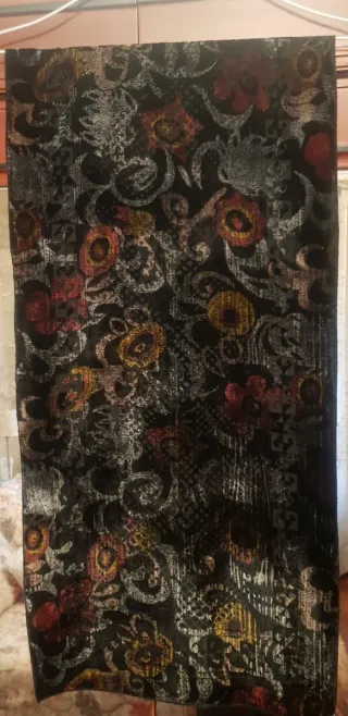 Foulard de terciopelo estampado