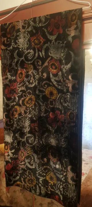 Foulard de terciopelo estampado