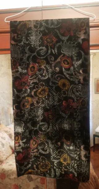 Foulard de terciopelo estampado