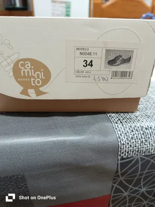 Zapatos niño cordones azul